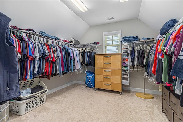 4815 Edgemoore Trce, Cumming, GA 30040 - walk in closet with carpet flooring and vaulted ceiling