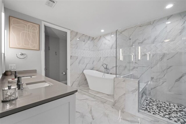 270 17th St NW Unit 2804, Atlanta, GA 30363 - bedroom featuring multiple windows, wood finished floors, ceiling fan, and floor to ceiling windows