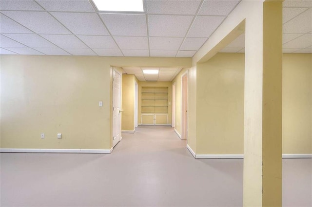 662 Shady Willow Ln, Loganville, GA 30052 - corridor with a drop ceiling and baseboards