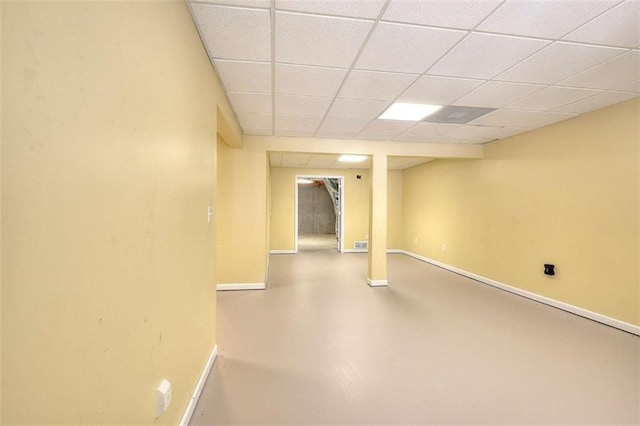 662 Shady Willow Ln, Loganville, GA 30052 - finished basement featuring baseboards and a paneled ceiling