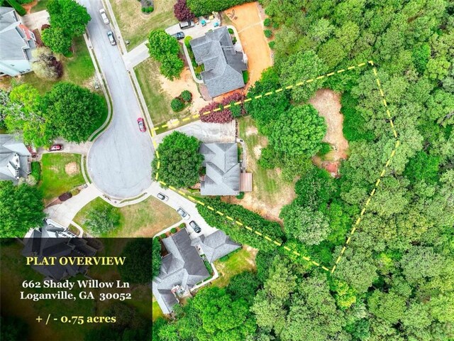 662 Shady Willow Ln, Loganville, GA 30052 - aerial view of property's location