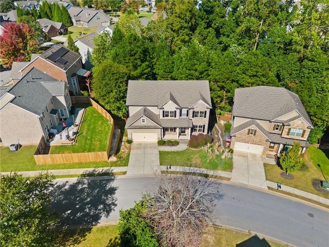 birds eye view of property featuring a residential view