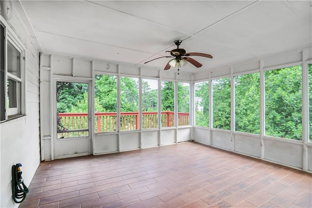 740 Creek Wind Ct, Duluth, GA 30097 - unfurnished sunroom with a ceiling fan