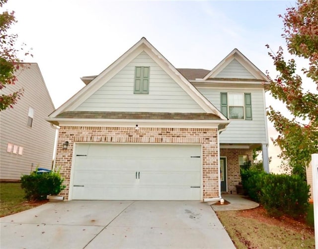 craftsman-style home featuring a garage