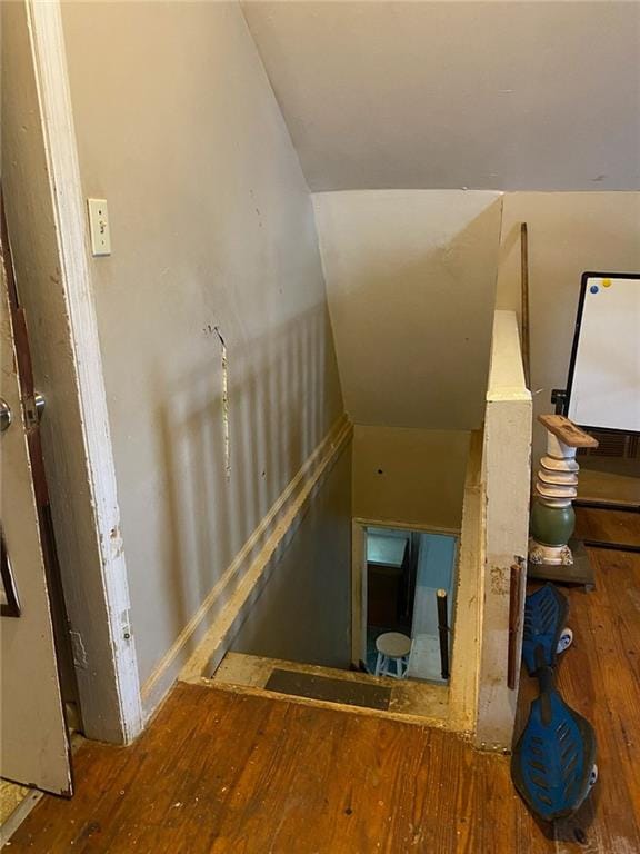 2689 Knox St NE, Atlanta, GA 30317 - staircase with wood-type flooring