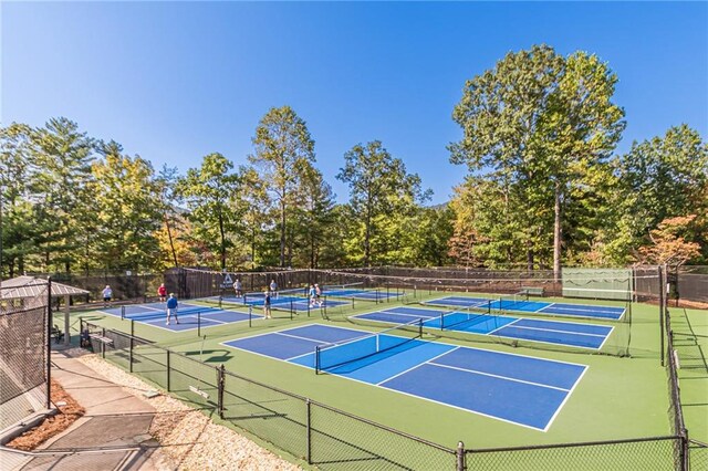 view of sport court