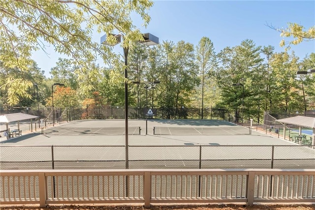 view of tennis court