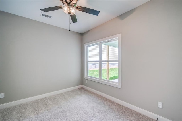 361 Creek Wood Park Dr, Ball Ground, GA 30107 - carpeted spare room with baseboards and ceiling fan