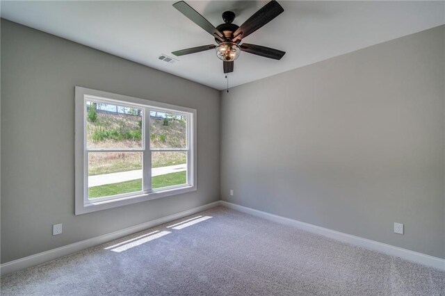 361 Creek Wood Park Dr, Ball Ground, GA 30107 - carpeted spare room with baseboards and ceiling fan