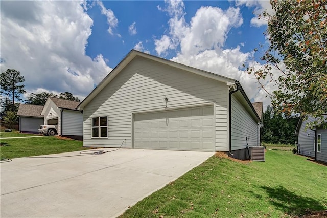 361 Creek Wood Park Dr, Ball Ground, GA 30107 - view of home's exterior featuring a garage and a yard