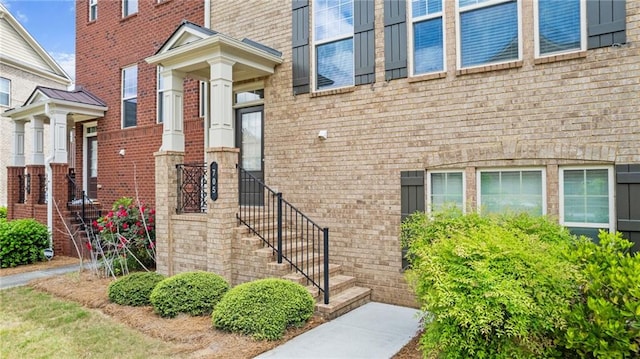 705 Ayala Pl, Alpharetta, GA 30004 - doorway to property featuring brick siding