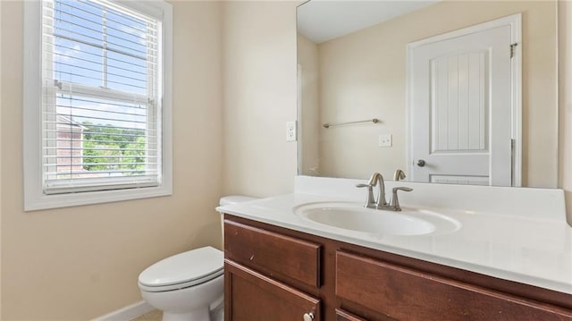 705 Ayala Pl, Alpharetta, GA 30004 - bathroom featuring vanity, baseboards, and toilet