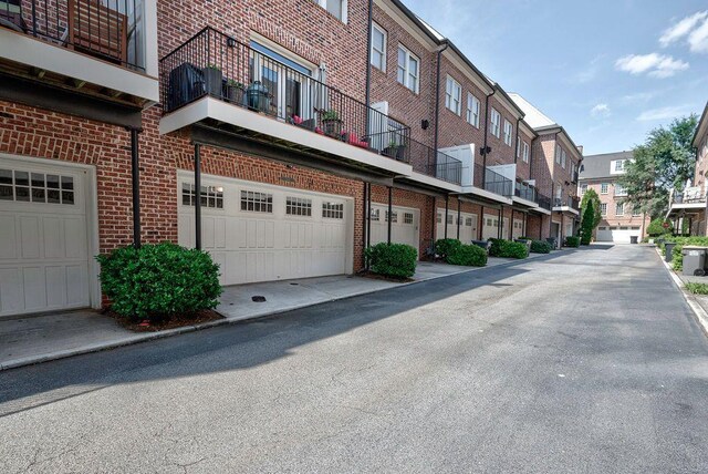 view of property with a garage