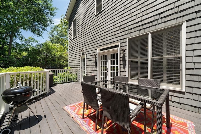 1003 N Ave NE, Atlanta, GA 30306 - deck with french doors and outdoor dining area