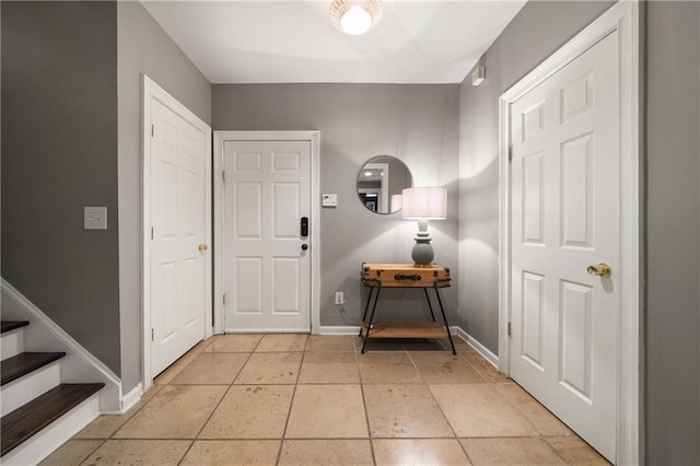 1003 N Ave NE, Atlanta, GA 30306 - entrance foyer with baseboards and stairway
