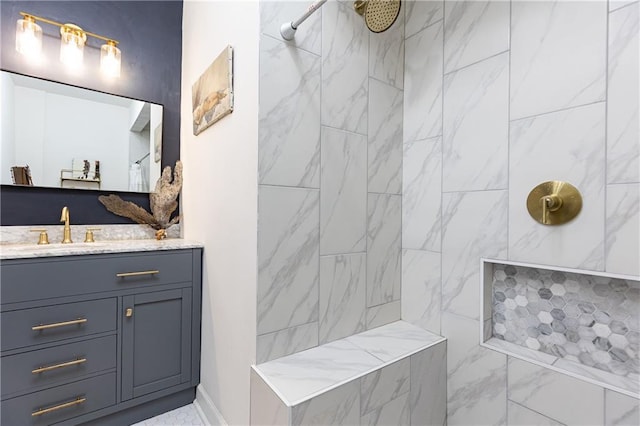 1443 Fama Dr NE, Atlanta, GA 30329 - full bath featuring vanity and tiled shower