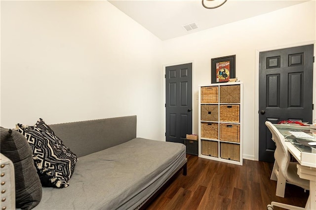 1443 Fama Dr NE, Atlanta, GA 30329 - bedroom featuring wood finished floors and vaulted ceiling