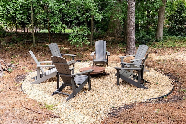 1443 Fama Dr NE, Atlanta, GA 30329 - view of yard with a fire pit