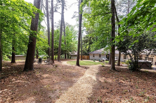 1443 Fama Dr NE, Atlanta, GA 30329 - view of yard with a hot tub