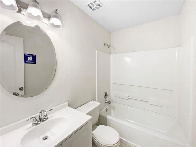 1792 Portwest Way, Hampton, GA 30228 - bathroom with vanity, toilet, and washtub / shower combination