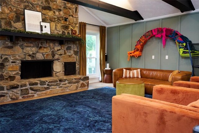 5419 S Lake Dr, Douglasville, GA 30135 - living room featuring a decorative wall and wood finished floors