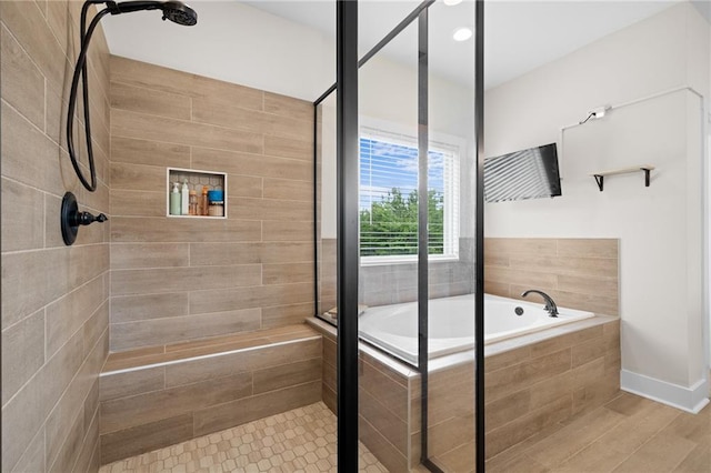 415 Stoneledge Rd, Jasper, GA 30143 - bathroom featuring a shower stall and a bath