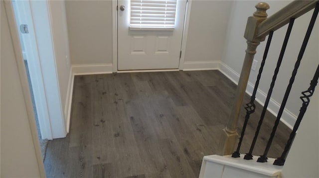 559 Fundao Ln Unit 21, Lawrenceville, GA 30046 - doorway to outside featuring dark wood-type flooring