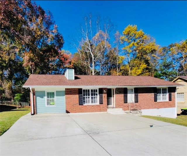 view of ranch-style home