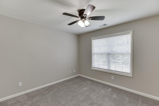4690 Martins Crossing W Dr, Flowery Branch, GA 30542 - spare room with ceiling fan, carpet, and baseboards