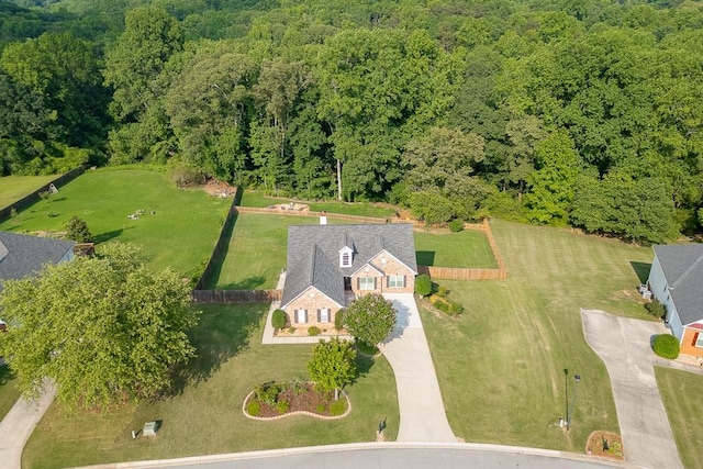 4690 Martins Crossing W Dr, Flowery Branch, GA 30542 - aerial view of a heavily wooded area