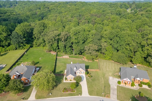4690 Martins Crossing W Dr, Flowery Branch, GA 30542 - aerial view of a heavily wooded area