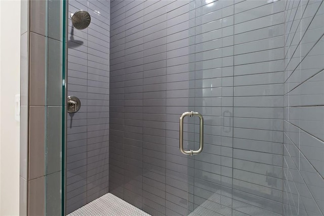 bathroom with an enclosed shower