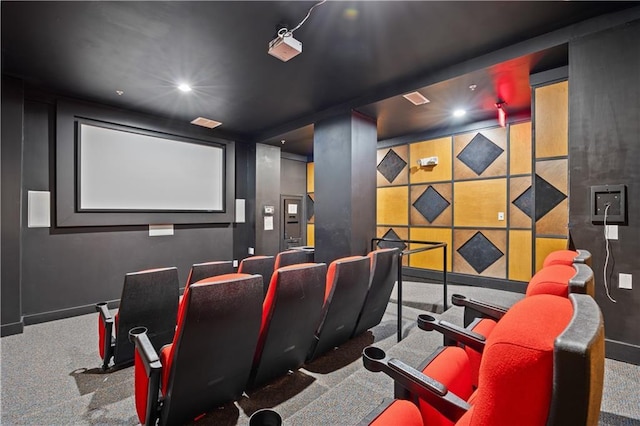 800 Peachtree St NE Unit 1504, Atlanta, GA 30308 - carpeted cinema room with recessed lighting