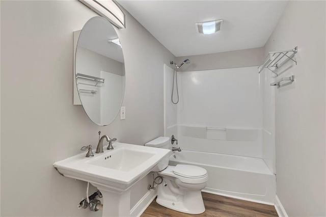 420 Gold Xing, Canton, GA 30114 - full bathroom with wood finished floors and shower / bath combination