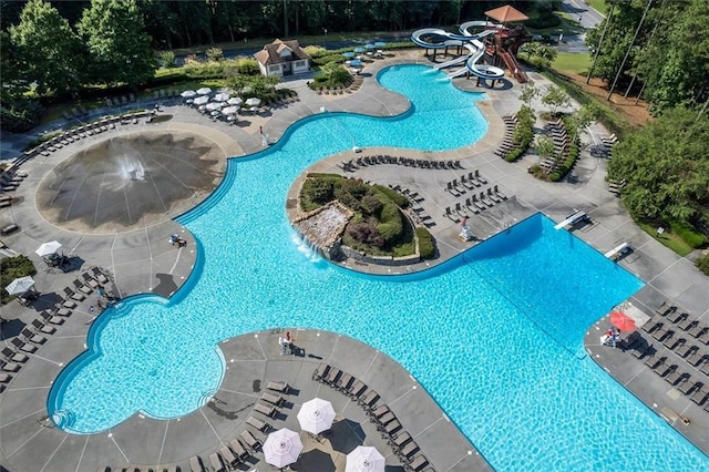 420 Gold Xing, Canton, GA 30114 - community pool with a water slide