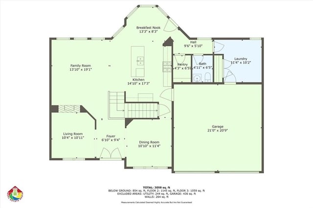 420 Gold Xing, Canton, GA 30114 - view of floor plan / room layout