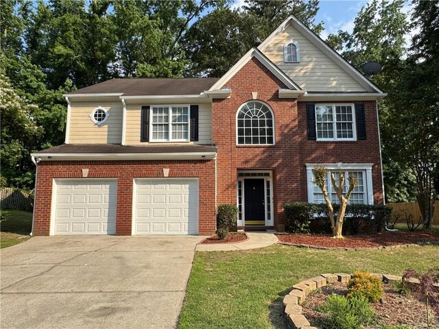 1415 Stoney Field Pl, Lawrenceville, GA 30043 - carpeted spare room with baseboards, a smoke detector, a chandelier, and attic access