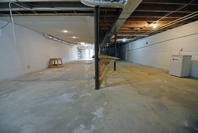 view of basement