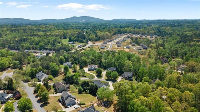 4030 Scenic View Ct, Cumming, GA 30028 - drone / aerial view featuring a wooded view and a mountain view