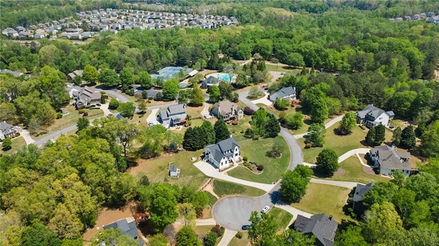 4030 Scenic View Ct, Cumming, GA 30028 - drone / aerial view featuring a residential view and a view of trees