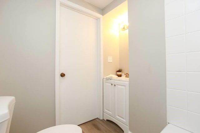 272 Old Sudie Rd, Hiram, GA 30141 - half bathroom with toilet and wood finished floors