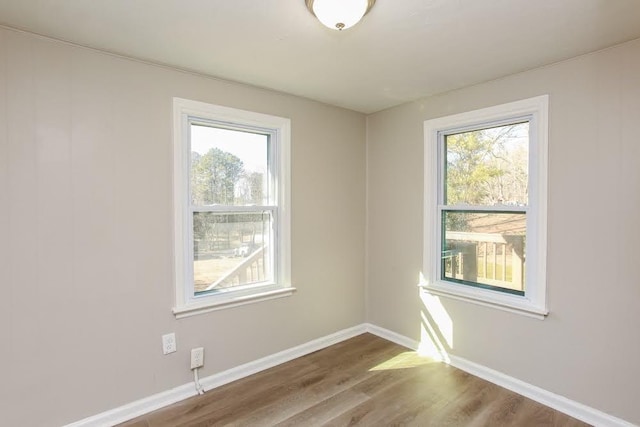 272 Old Sudie Rd, Hiram, GA 30141 - spare room featuring plenty of natural light, wood finished floors, and baseboards