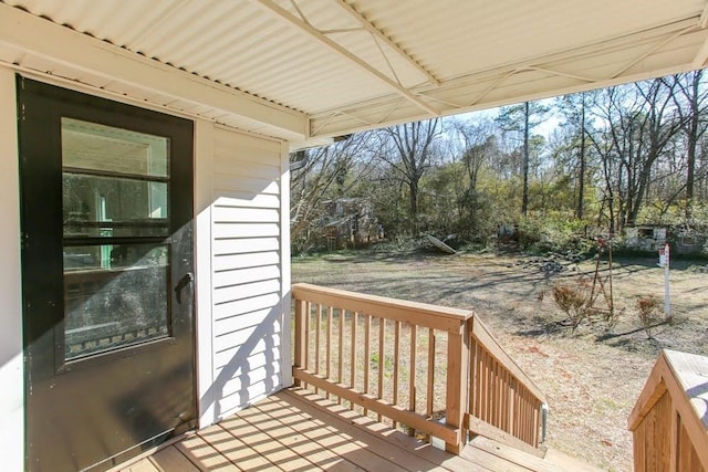 272 Old Sudie Rd, Hiram, GA 30141 - deck featuring view of scattered trees