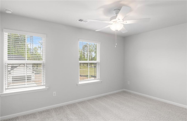 404 Beacon Way, Villa Rica, GA 30180 - unfurnished room with a ceiling fan, light colored carpet, a smoke detector, and baseboards