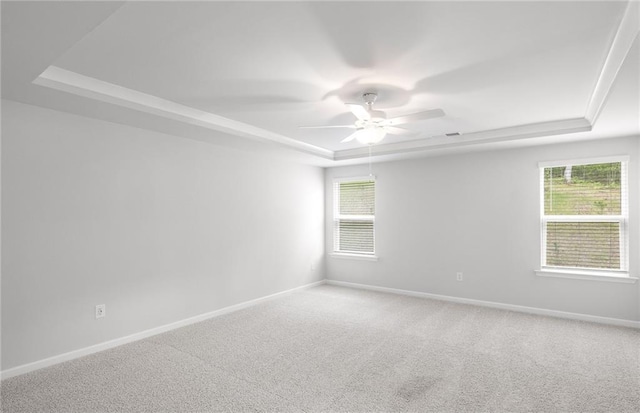 404 Beacon Way, Villa Rica, GA 30180 - unfurnished room featuring a raised ceiling, carpet flooring, baseboards, and plenty of natural light