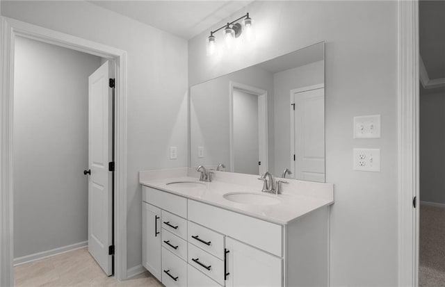 404 Beacon Way, Villa Rica, GA 30180 - full bath featuring double vanity and baseboards