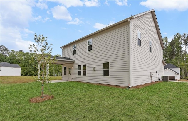 404 Beacon Way, Villa Rica, GA 30180 - back of house with a patio, a lawn, and cooling unit
