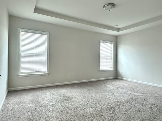 3658 Hidden Valley Cir, Lawrenceville, GA 30044 - carpeted empty room with baseboards and a tray ceiling