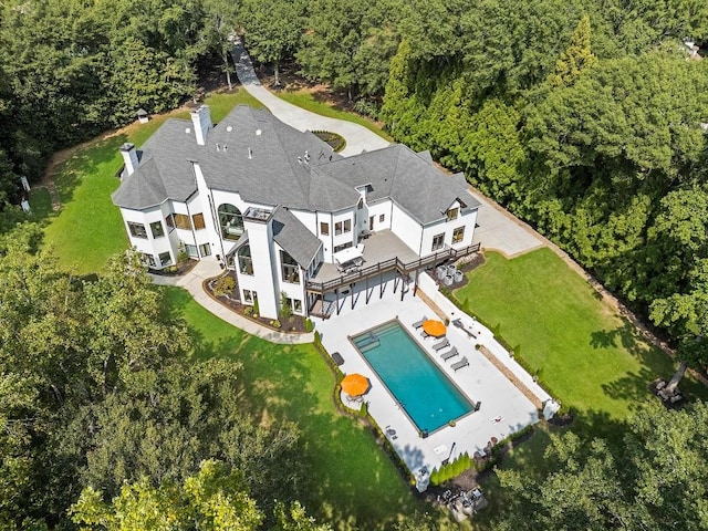 330 Longvue Ct, Johns Creek, GA 30097 - aerial view of property and surrounding area with a pool area