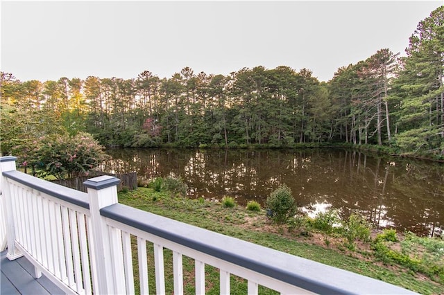 4222 Honey Creek Way, Powder Springs, GA 30127 - exterior space featuring a water view and a view of trees